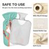 Hot Water Bottle with Cover, Fox Winter, 1 L, Leakproof view 4