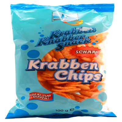 Werner Lauenroth Spicy Shrimp Chips, 20-Pack (20 x 100 g)