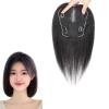 Natural Black Human Hair Topper for Women, 25 cm view 1