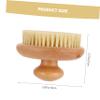 Round Beech Wood and Sisal Body Brush for Showering view 2