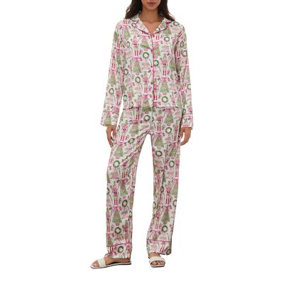 Eghunooye Y2K Women's Christmas Nutcracker Pajama Set