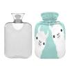 Llama Alpaca Hot Water Bottle with Cover, 2 L, Leakproof view 2