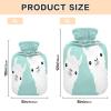 Llama Alpaca Hot Water Bottle with Cover, 2 L, Leakproof view 3