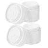 BELLIFFY Airless Pump Dispensers, White Cosmetic Jars, 2-Pack, AS Plastic, 50 g view 1