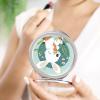 DWVTFSM Portable Folding Travel Makeup Mirror with Rabbit and Carrot Design, 2x Magnification view 4