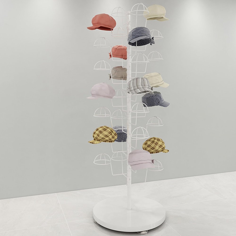 ISCBAFYX Adjustable Rolling Hat and Wig Stand