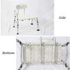 MRKU Adjustable Aluminum Shower and Bath Stool view 3