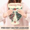 Merry Christmas Trees Hot Water Bottle with Cover, 2 L, Beige view 4
