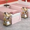 3-Tier Metal Salon Rolling Cart with Storage view 3