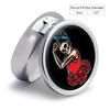 Rock Skull Woman Small Pill Case, 5 cm view 2