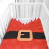 Morbuy Next to Me Crib Sheets, Christmas Prints, Soft Breathable Microfiber, Red, 90 x 55 cm view 3