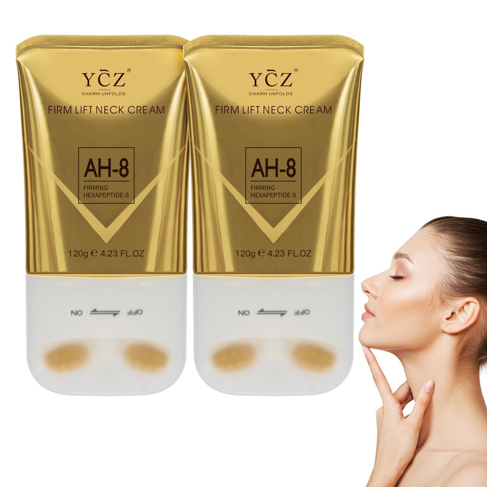 YCZ AH-8 Firming Neck Cream with Roller, 2 x 120 g