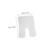 4-Pack U-Shaped White Coral Fleece Facial Towels view 2