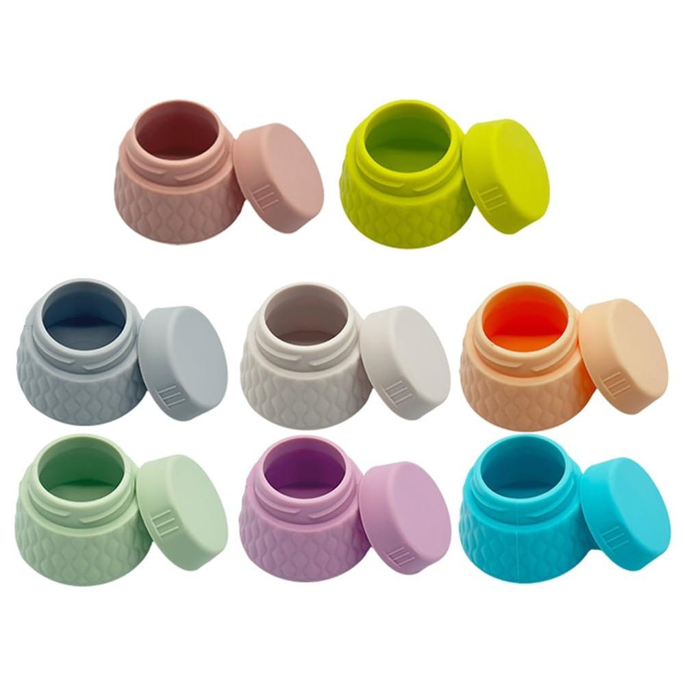 Yominerr Silicone Facial Cream Refill Bottles, 8-Pack