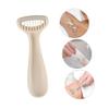 Beige Women's Body Razor, ABS and Stainless Steel, Portable view 3