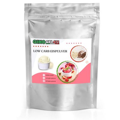 Gino Gelati Low-Carb Ice Cream Powder, Vegan, Sugar- and Lactose-Free, Various Flavors, Easy Preparation Without an Ice Cream Maker (100 kg, Neutral)