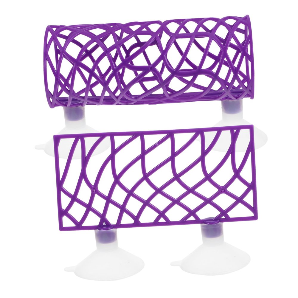 Happyyami 1-Set Aquarium Tunnel for Betta Fish, Decorative Mesh Shrimp Hideout