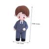 Bride and Groom Cake Toppers, 2-Piece Set, Made of Softkleber view 2