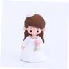 Bride and Groom Cake Toppers, 2-Piece Set, Made of Softkleber view 4