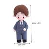 Bride and Groom Wedding Cake Toppers, Soft Adhesive Decor view 2
