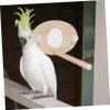BESPORTBLE Wooden Bird Play Stand with Mirror view 4