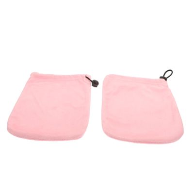 Comfortable Cotton and Plush Hand Care Gloves, Pink, 1 Pair