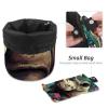 Cosmetic Bag Set, Travel Makeup Bags, Large Capacity, Soft, Waterproof, Portable, Drawstring, Rhinoceros with Flowers, 2 Pieces view 4