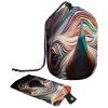 Cosmetic Bag Set, Bucket-Style Travel Makeup Bags, Large Capacity, Soft, Waterproof, Portable, Drawstring, Rhinoceros Pattern, 2-Piece view 1
