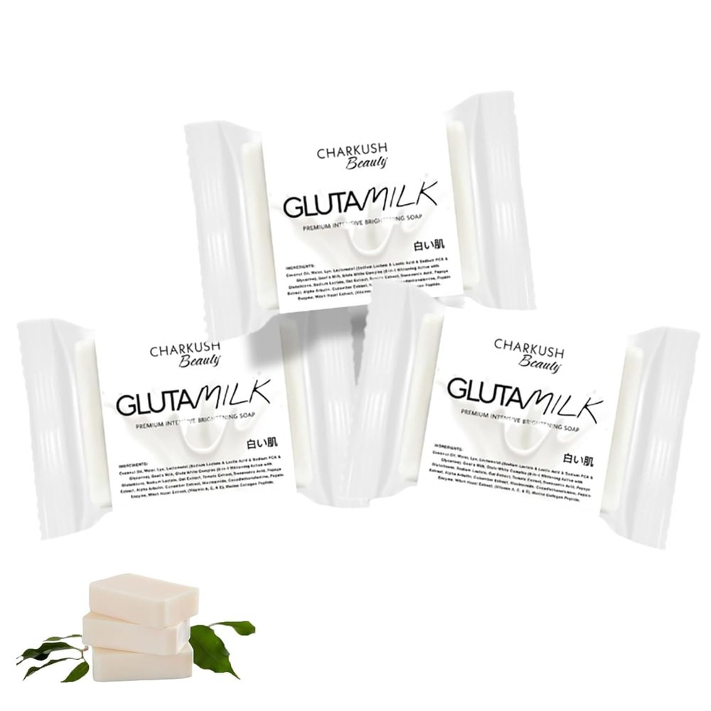 NQNFWCRJ Glutamilk Soap, Glutamilk Facial Soap, Gluta Facial and Body Milk Soap