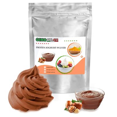 Gino Gelati Frozen Yogurt Powder, Nougat Flavor, No Ice Cream Maker Required, Made in Germany, Quick Preparation (333 g)