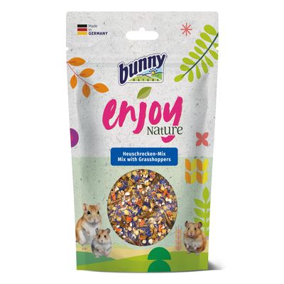 Bunny EnjoyNature Grasshopper Mix | 50 g | Supplementary Feed for Hamsters, Dwarf Hamsters, Color Mice, Running Mice, and Rats | Completely Free from Additives