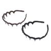 2-Pack Toothed Acrylic Headbands, Non-Slip Hair Accessories view 1