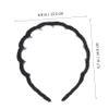 2-Pack Toothed Acrylic Headbands, Non-Slip Hair Accessories view 3