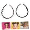 2-Pack Toothed Acrylic Headbands, Non-Slip Hair Accessories view 4