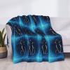 Cat Sketch Throw Blanket for Couch and Bed view 4