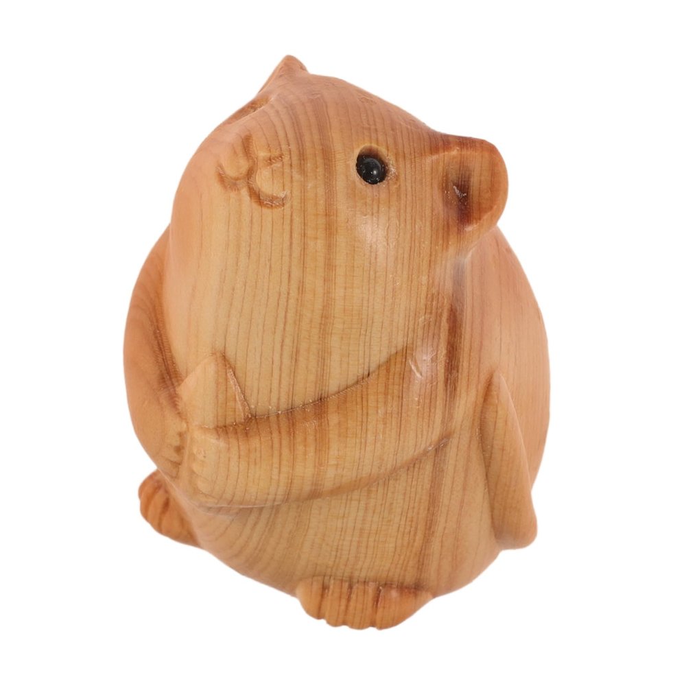 JOINPAYA Wooden Hamster Figurine