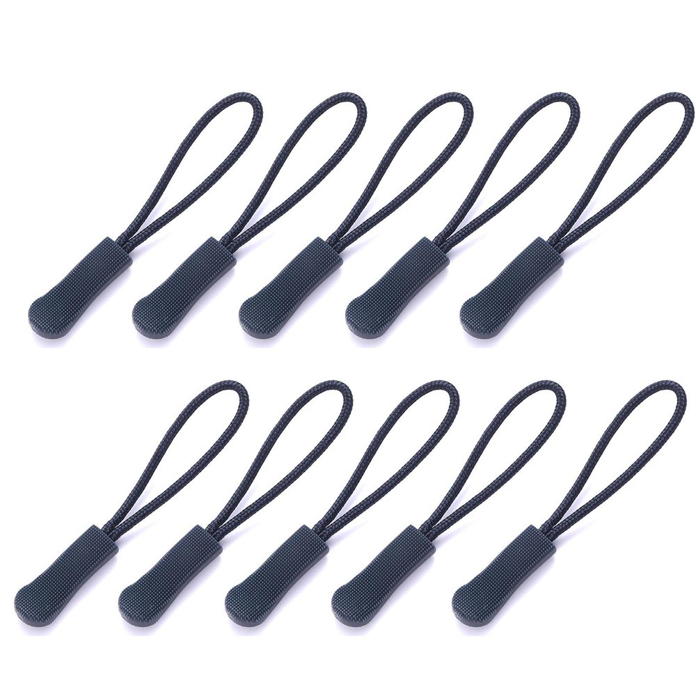 JSGHGDF 10-Pack Zipper Pull Replacements, Navy Blue