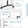Wall-Mounted Folding Shower Seat with Backrest view 2