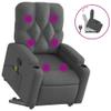 Homgoday Massage Recliner with Reclining Function, Dark Gray Fabric, Model 3204723 view 2