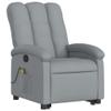 Homgoday Reclining Massage Lift Chair, Light Gray Fabric, Model 3204104 view 3