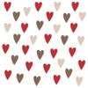 Muralo Wall Decal Set for Boys, Colorful Hearts, UV-Resistant - 60 x 30 cm view 1
