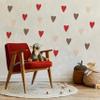 Muralo Wall Decal Set for Boys, Colorful Hearts, UV-Resistant - 60 x 30 cm view 2