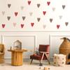 Muralo Wall Decal Set for Boys, Colorful Hearts, UV-Resistant - 60 x 30 cm view 3