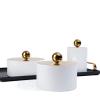 UHJKLA Desk Organizer Jewelry Box with Ball Metal Cover view 2
