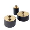 UHJKLA Desk Organizer Jewelry Box with Ball Metal Cover view 3