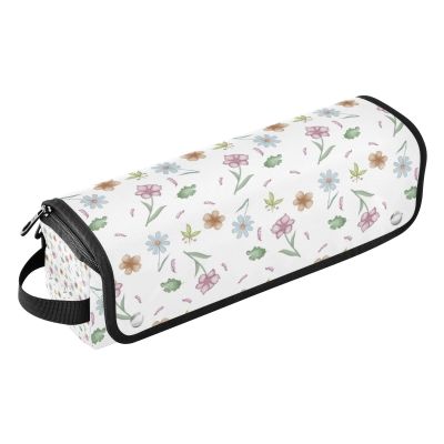 2-in-1 Curling Iron Travel Bag with Heat-Resistant Mat and Zipper