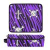 Amooorous 2-in-1 Hair Tool Organizer with Heat Mat, Carrying Case, Waterproof Storage, Y2K Purple Leopard Skull view 3