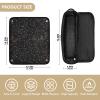 Amooorous Hair Tool Travel Bag for Women with Heat-Resistant Mat, Waterproof Case, Black Cosmic Techno Lines view 4