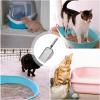 Cat Litter Scoop | Metal Scoop with Nonstick Sieve and Long Handle | Small Holes | Fast Sifting | Deep, Durable Scoop view 3