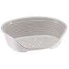 Ferplast Plastic Pet Bed for Cats and Small Dogs, 49 x 36 x 17 cm, Gray view 1